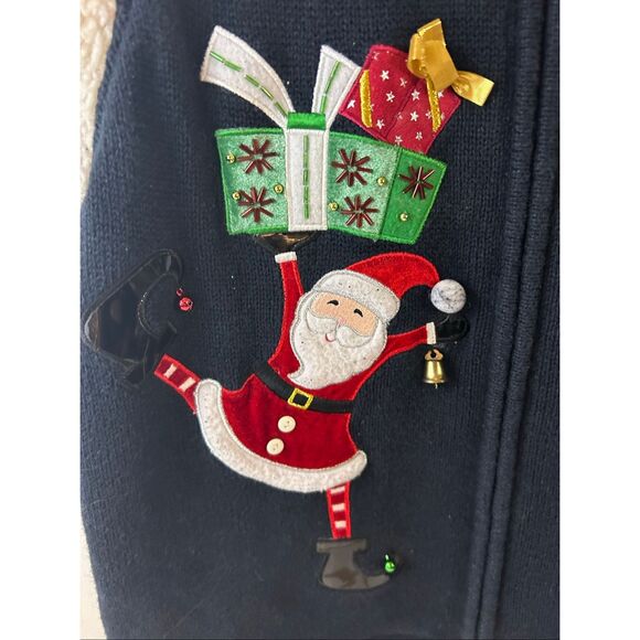 Crystal Kobe xl Christmas Zipper Vest Santa - Picture 6 of 8